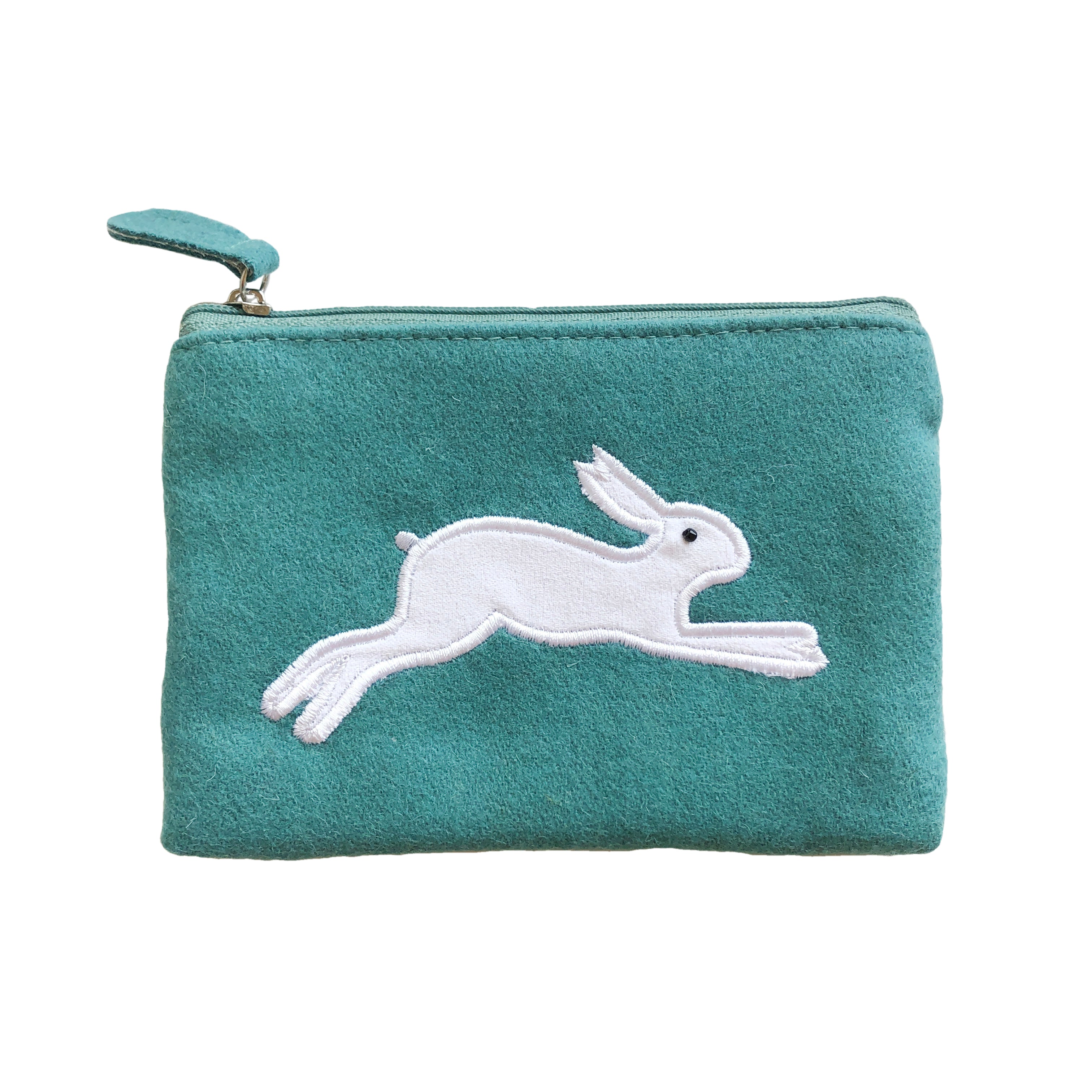 Leaping Hare Coin Purse - Teal | Just Trade