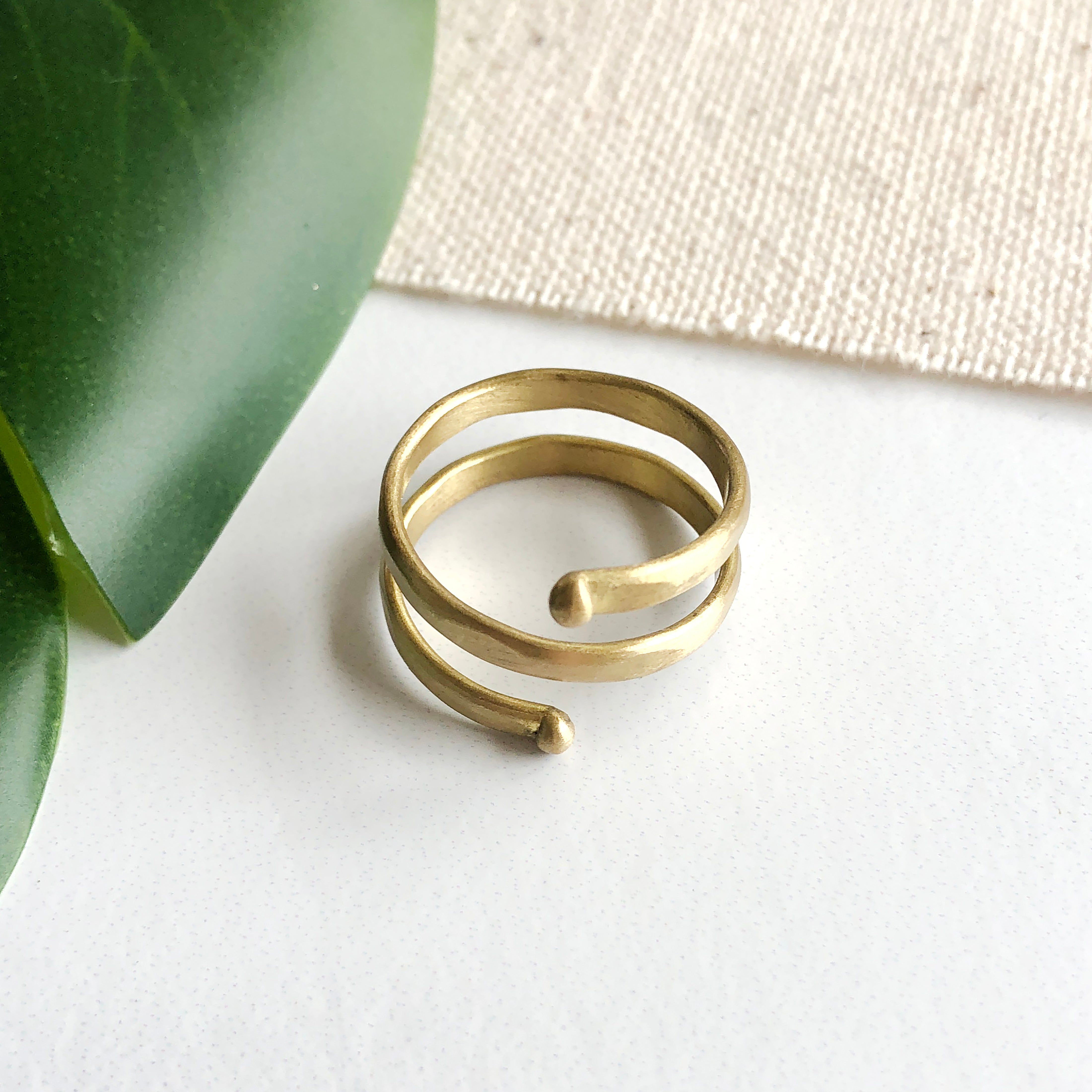 Double Wrap Ring in Gold