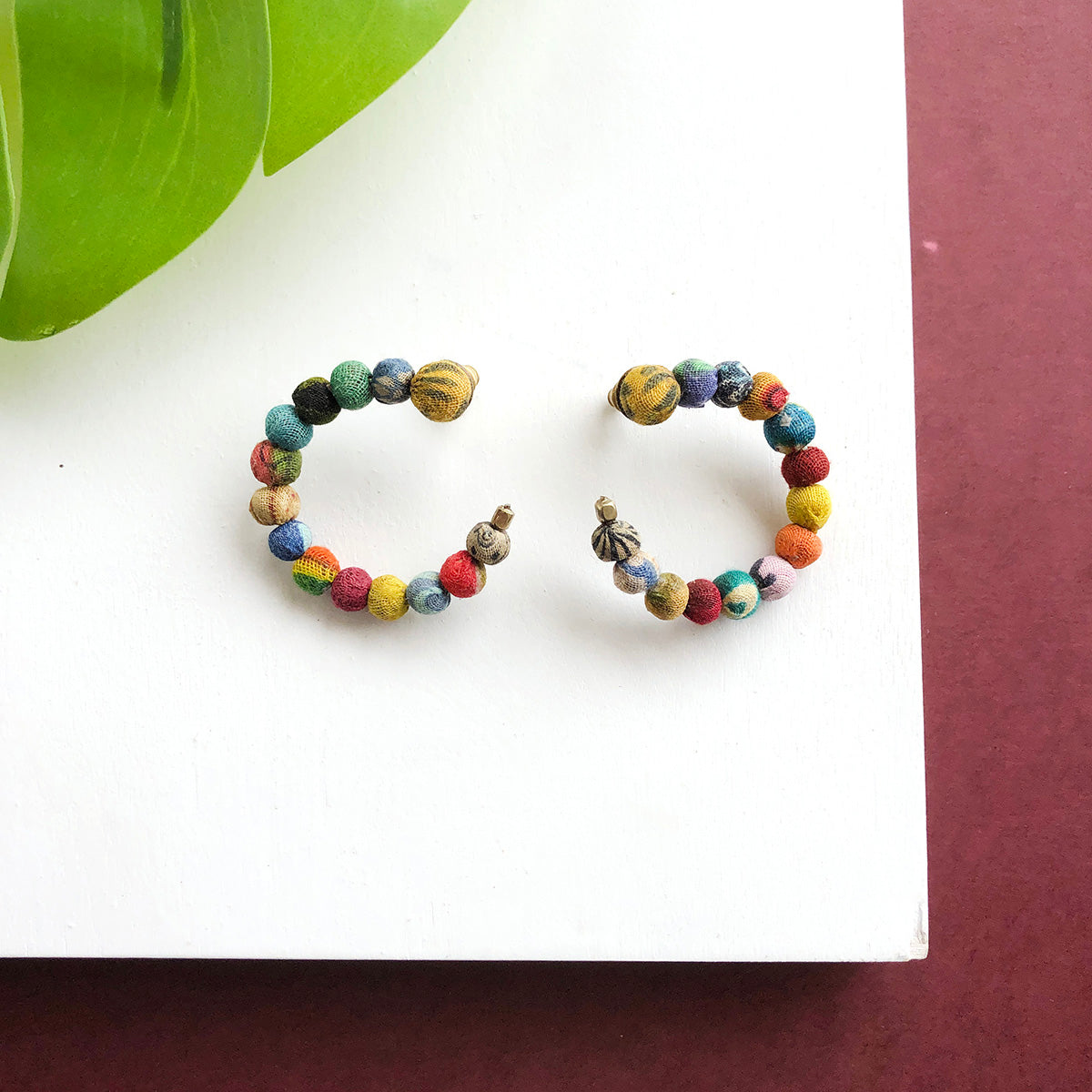 Kantha Open Hoop Posts