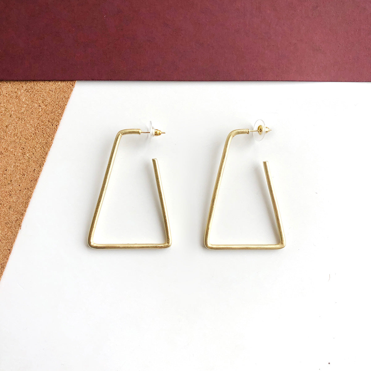 Isosceles Hoops - Gold