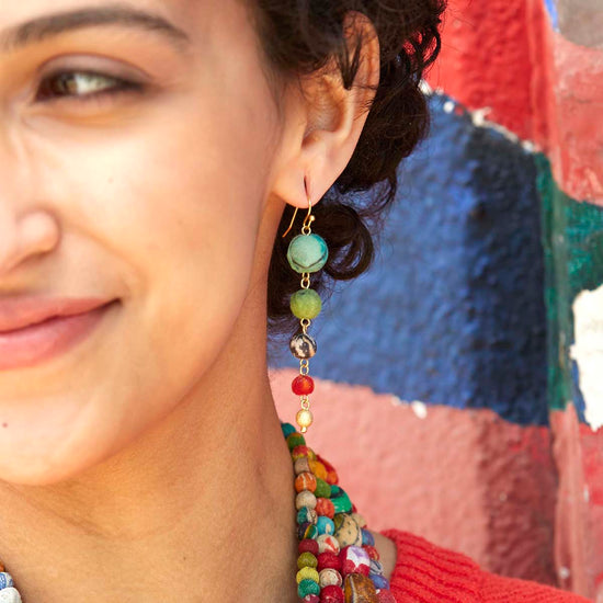 Load image into Gallery viewer, Evolving Kantha Earrings
