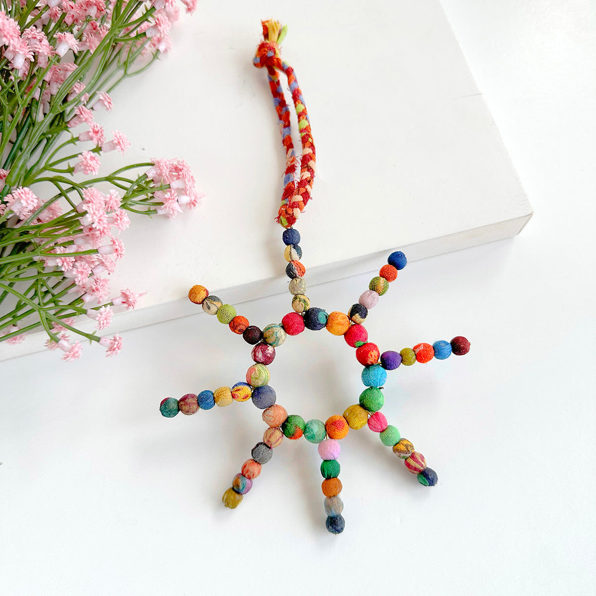 Kantha Sun Ornament