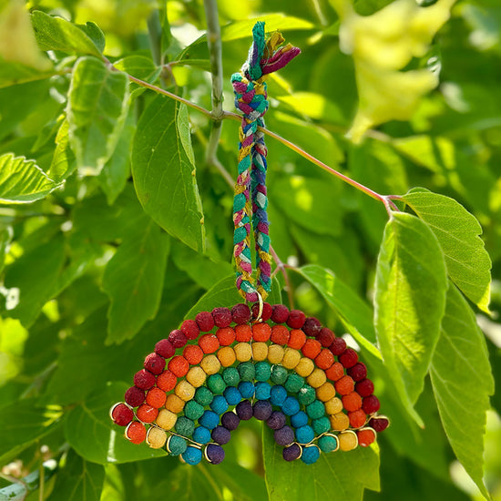 Kantha Rainbow Ornament