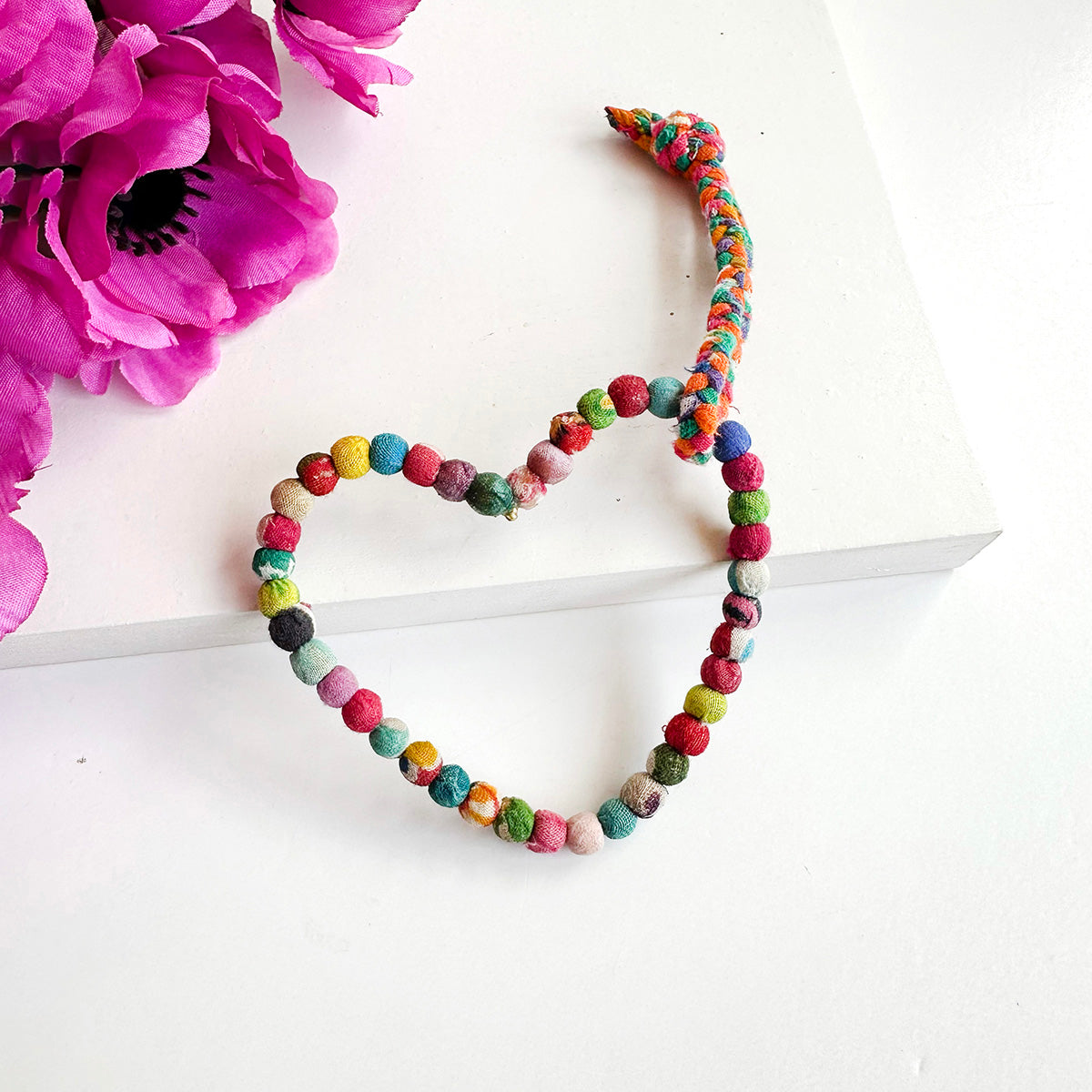 Kantha Heart Ornament