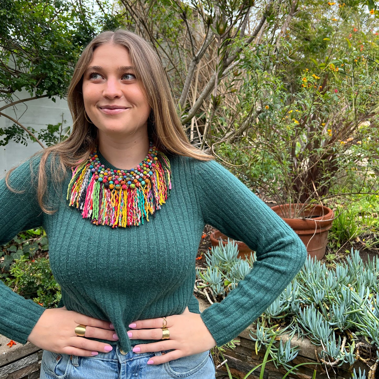 Kantha Pastiche Necklace