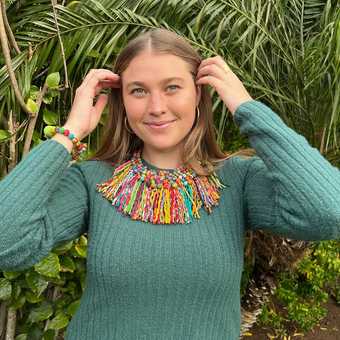 Kantha Pastiche Necklace
