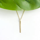 Dangling Bar Pendant Necklace