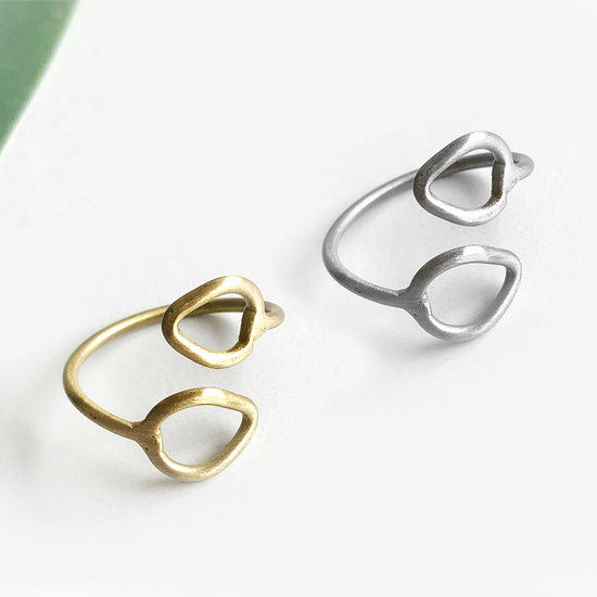 Layered Leaf Ring