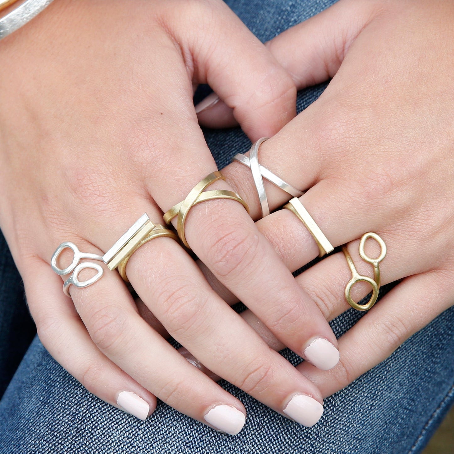 Layered Leaf Ring