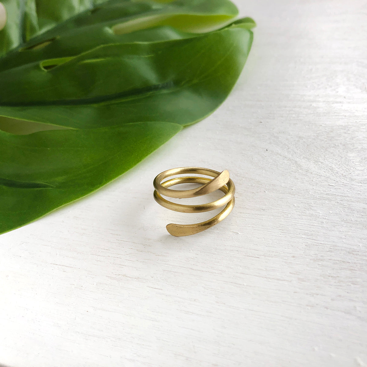 Coiled Wrap Ring in Gold
