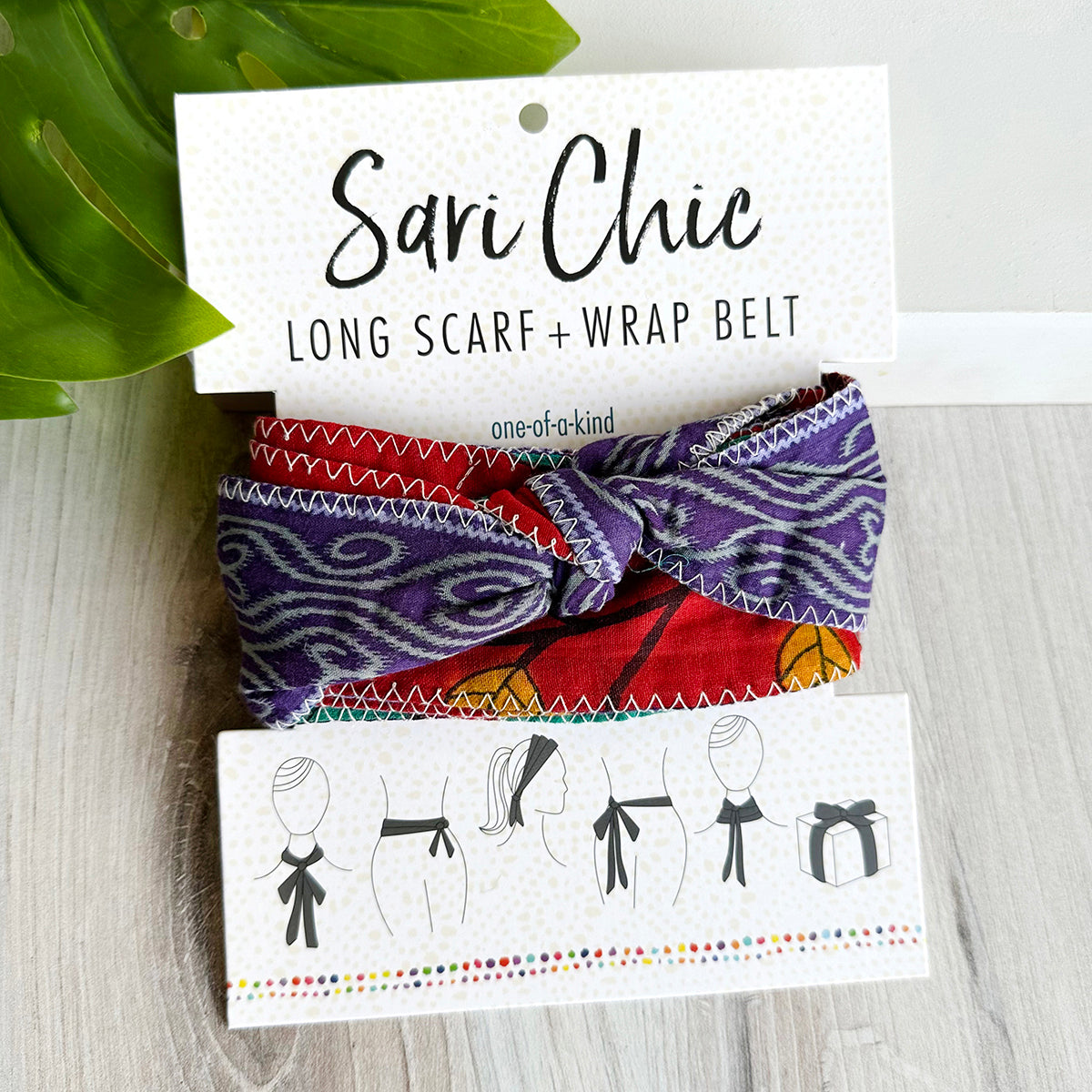 Sari Chic Long Scarf & Wrap Belt