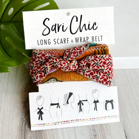 Sari Chic Long Scarf & Wrap Belt