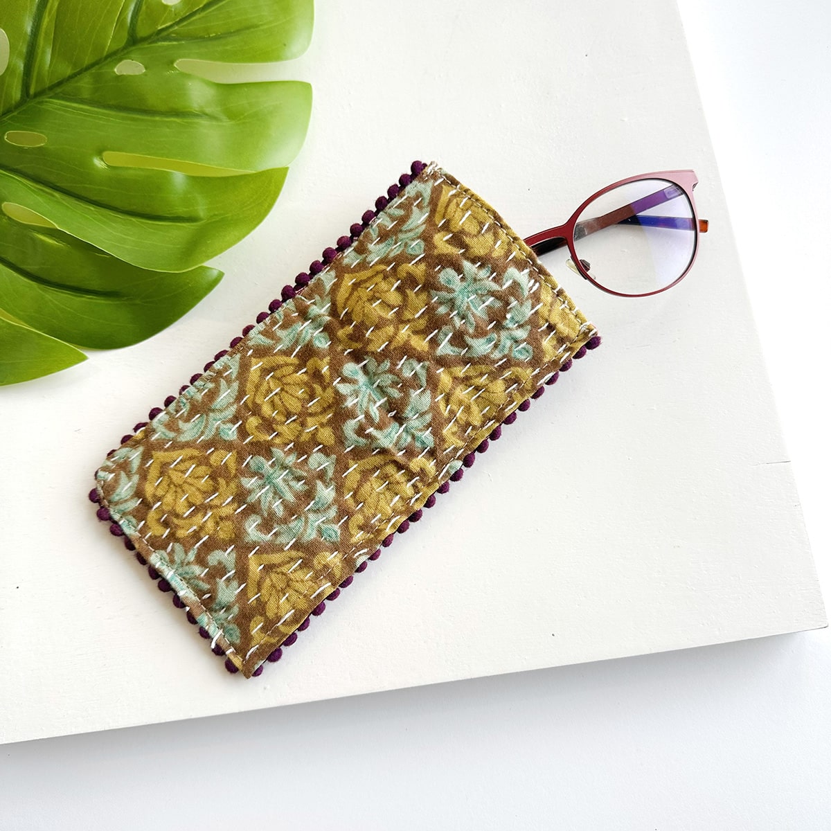Kantha Eyeglass Case