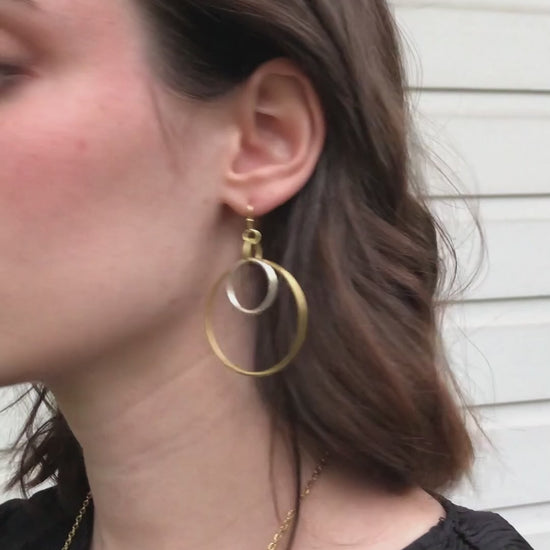 Load and play video in Gallery viewer, Borealis Hoop Earrings
