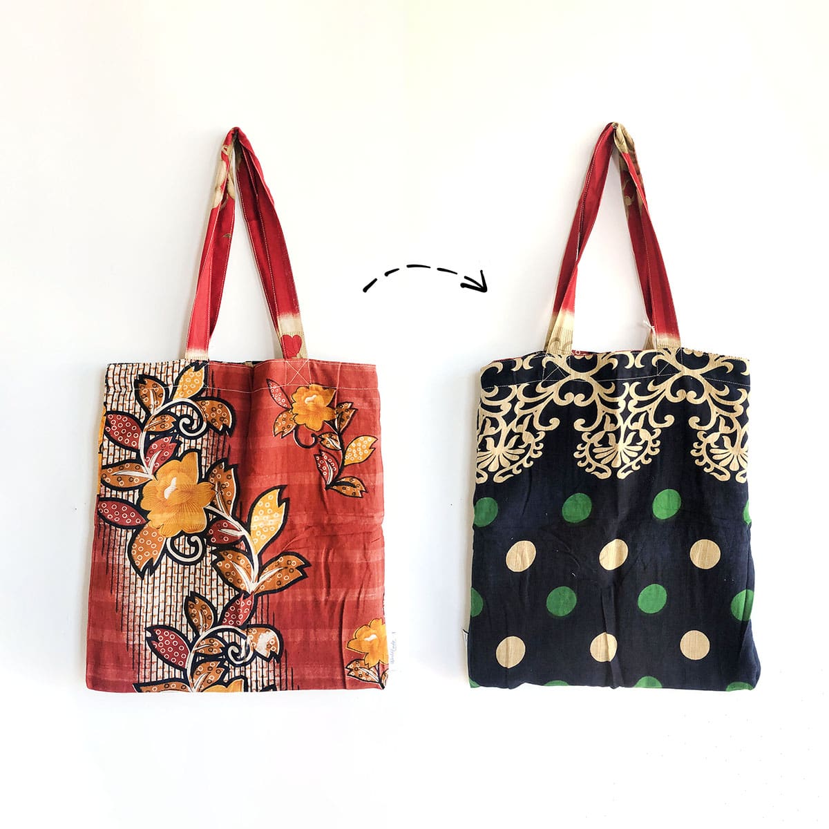 WorldFinds Sari Reversible Tote