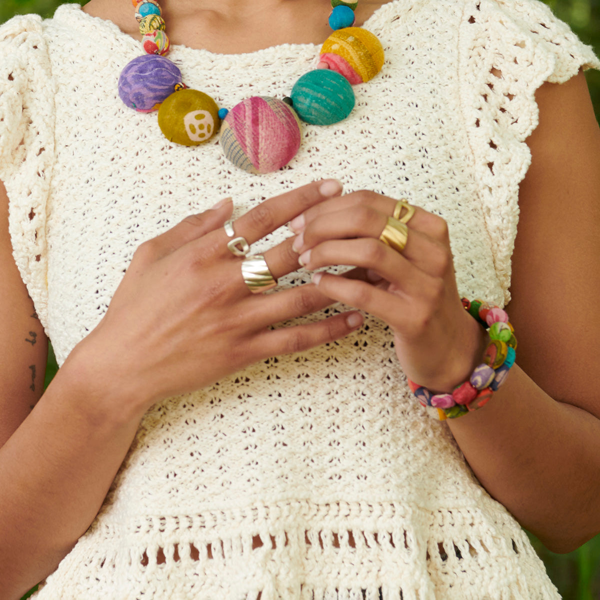 Open Triangle Wrap Ring