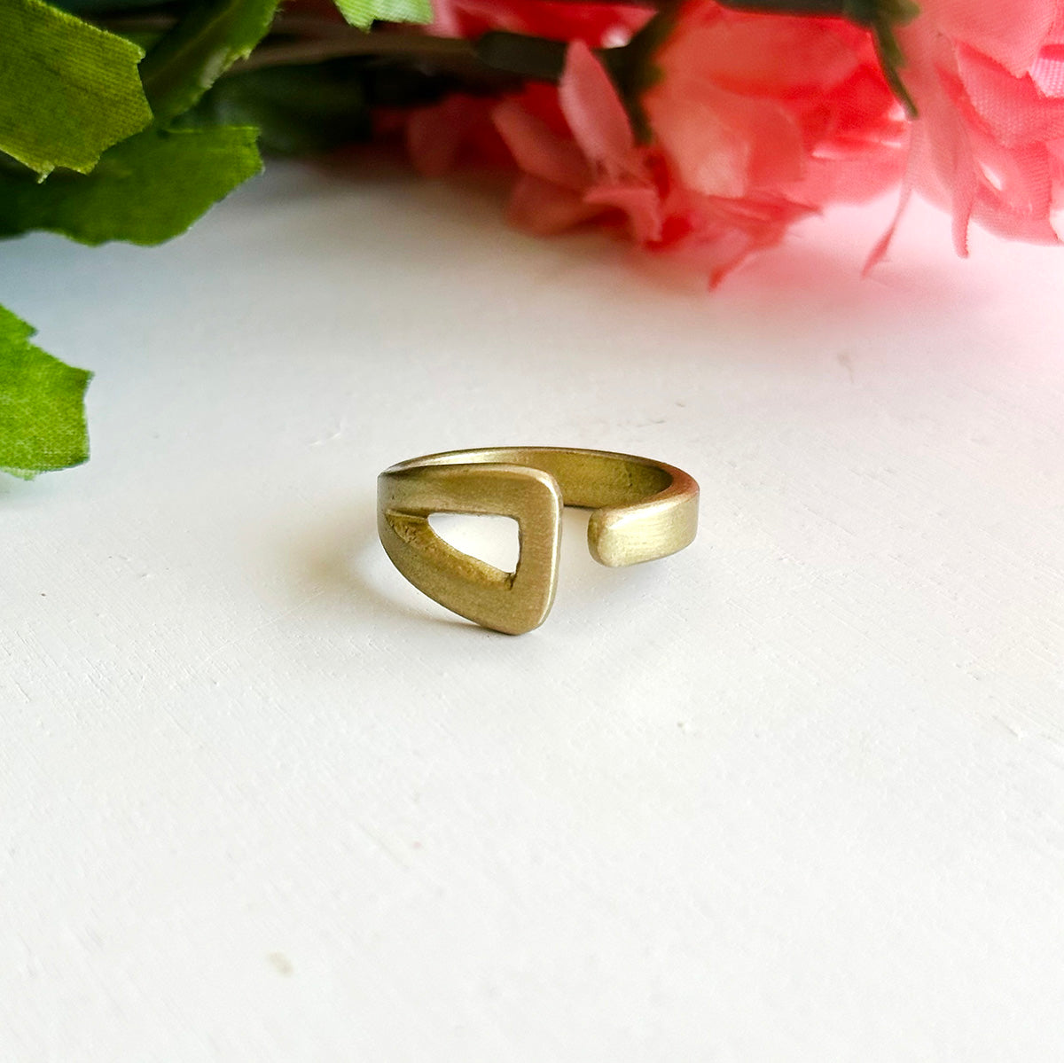 Open Triangle Wrap Ring