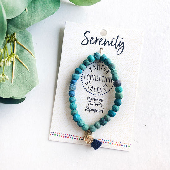 Load image into Gallery viewer, Serenity • Kantha Connection Bracelet
