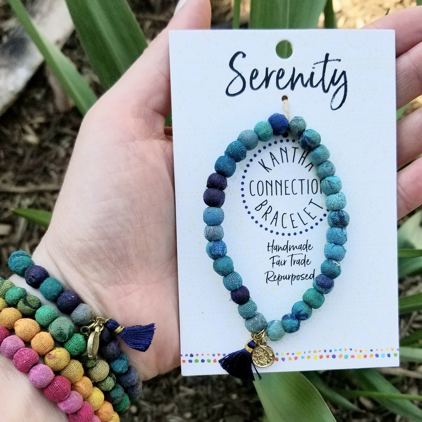 Load image into Gallery viewer, Serenity • Kantha Connection Bracelet
