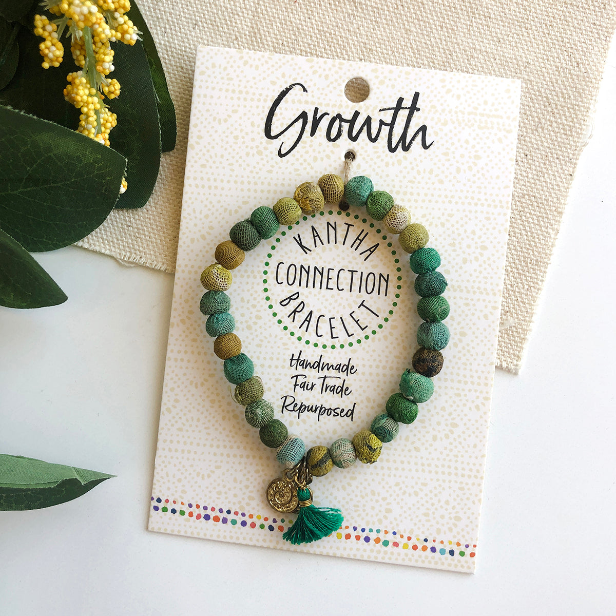 Load image into Gallery viewer, Growth Kantha Connection Bracelet
