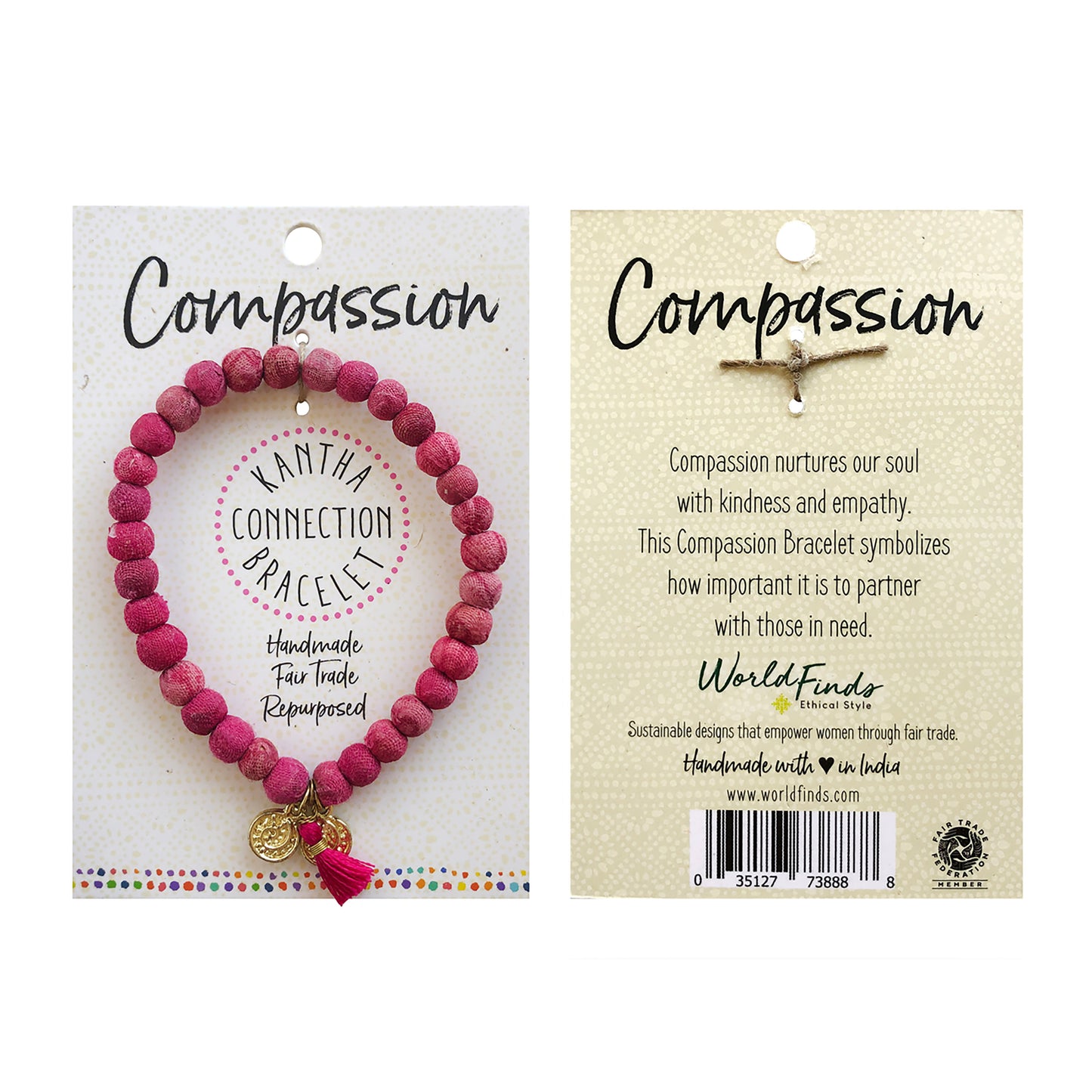 Load image into Gallery viewer, Compassion • Kantha Connection Bracelet
