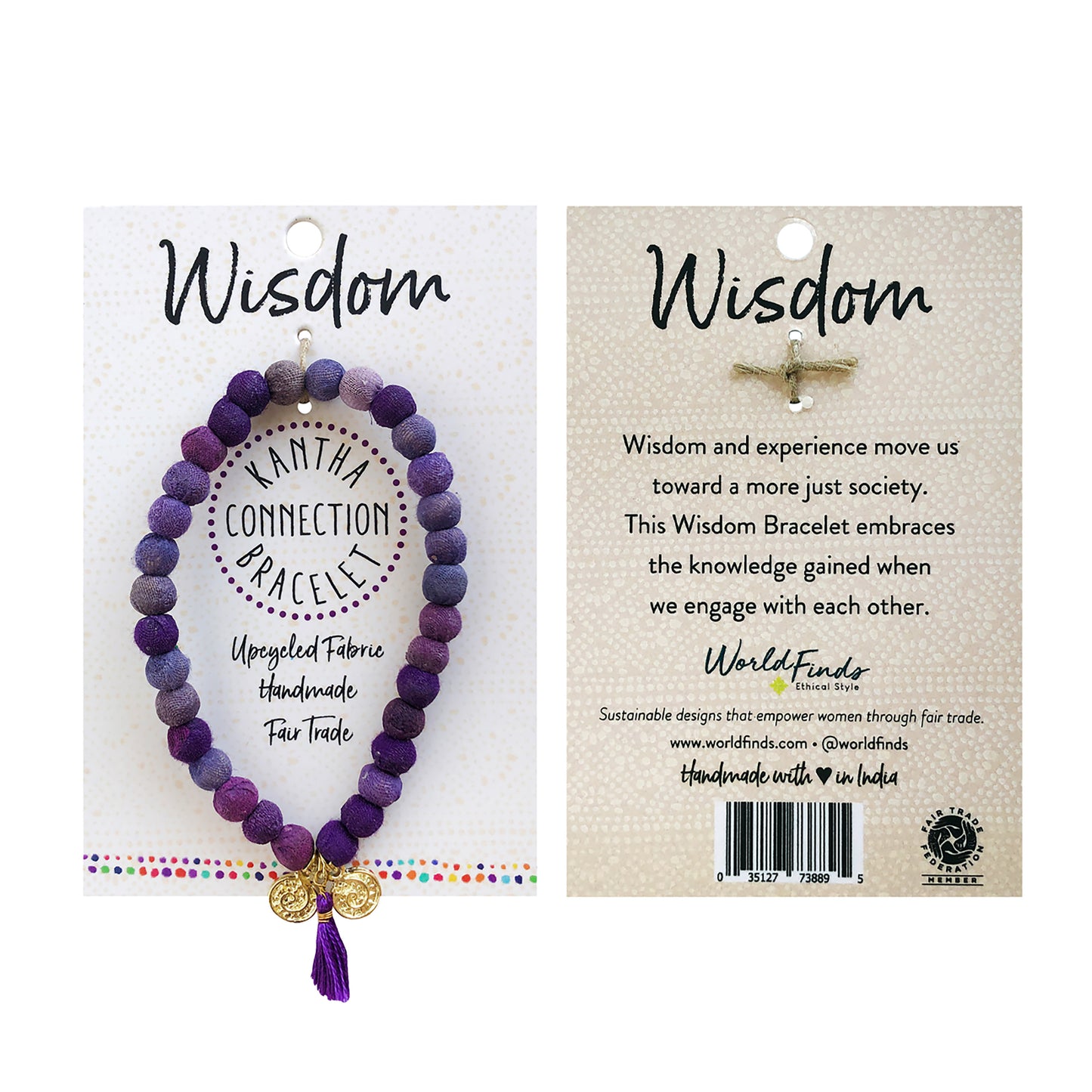Load image into Gallery viewer, Wisdom • Kantha Connection Bracelet
