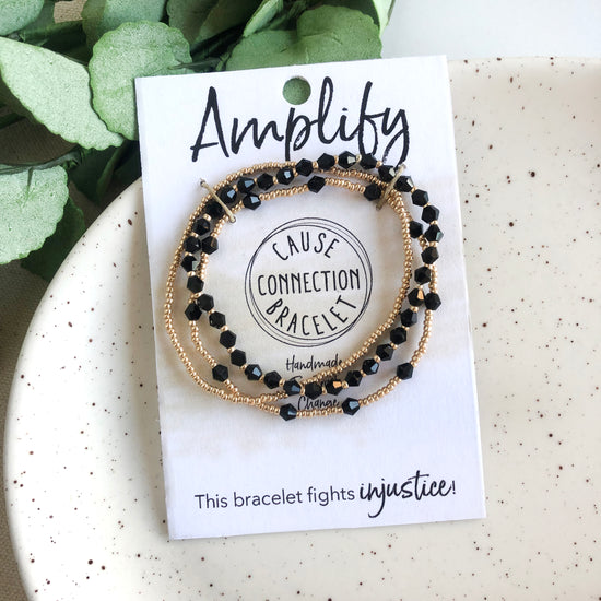 Load image into Gallery viewer, Front of the Amplify Cause Connection Bracelet
