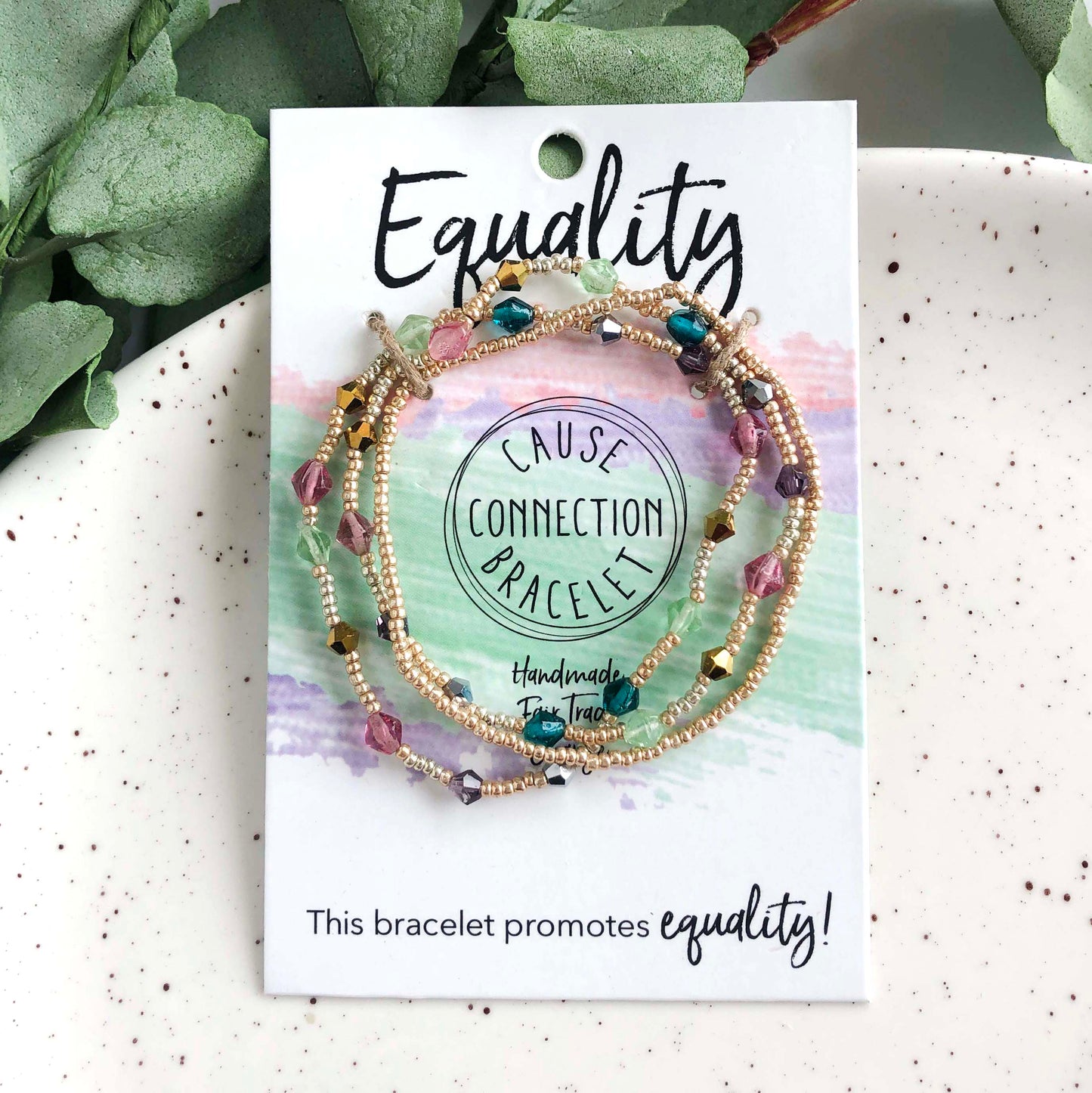 Load image into Gallery viewer, Equality Cause Connection Bracelet

