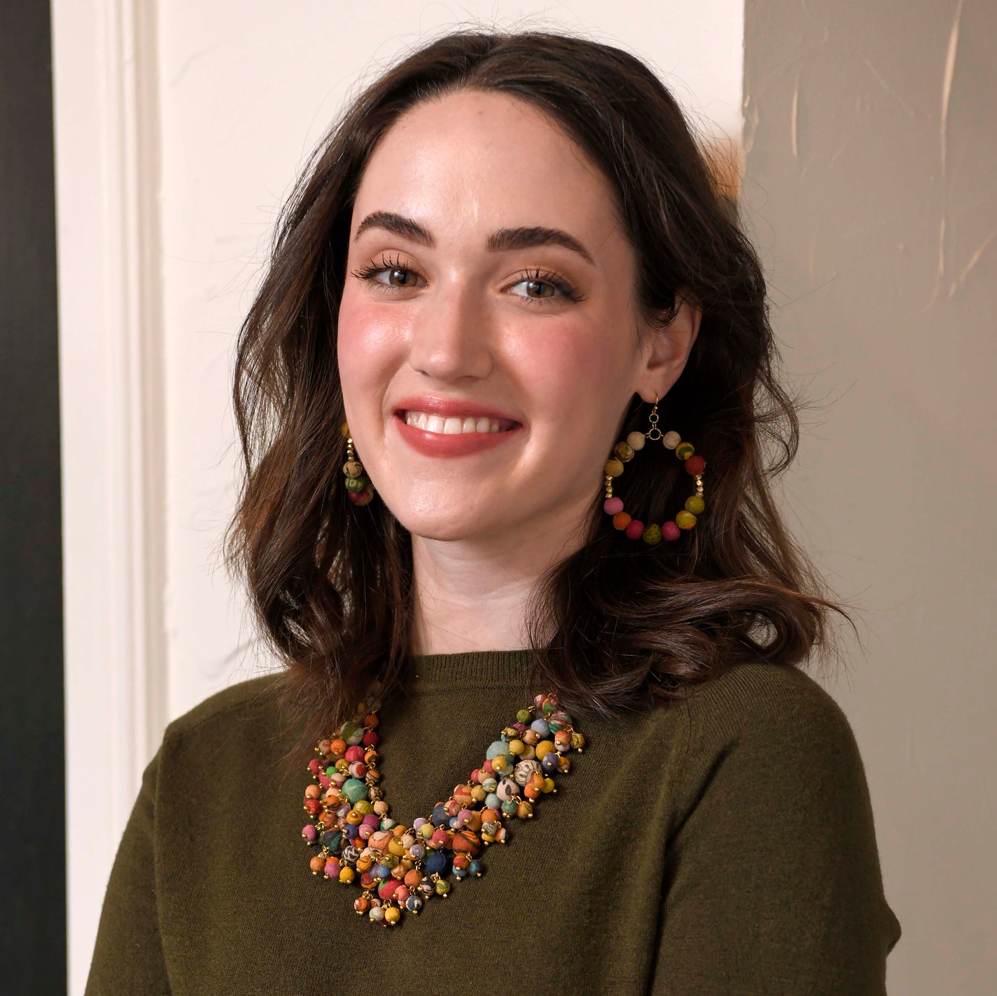 Kantha Timeless Hoops