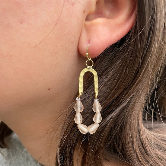 Seascape Drop Earrings (Blush)