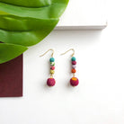 Dripping Kantha Earrings