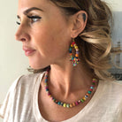 A model wears the Classic Kantha Strand Necklace