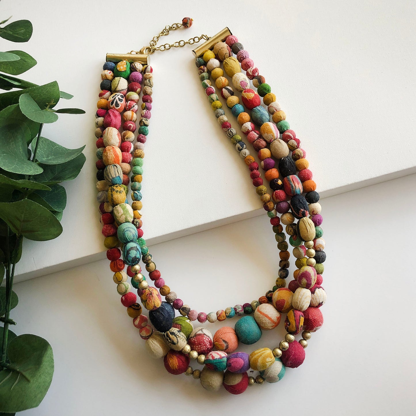 Rainbow Handmade Beads Necklace Factory