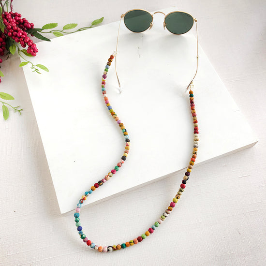 Load image into Gallery viewer, Kantha Eyeglass Chain
