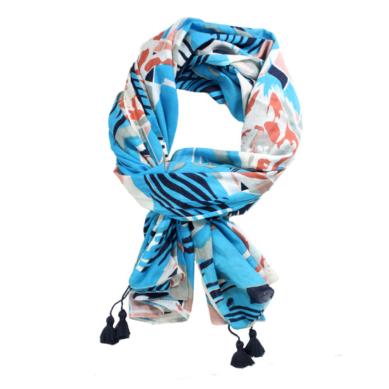 Topography Scarf - Turquoise