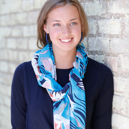 Topography Scarf - Turquoise