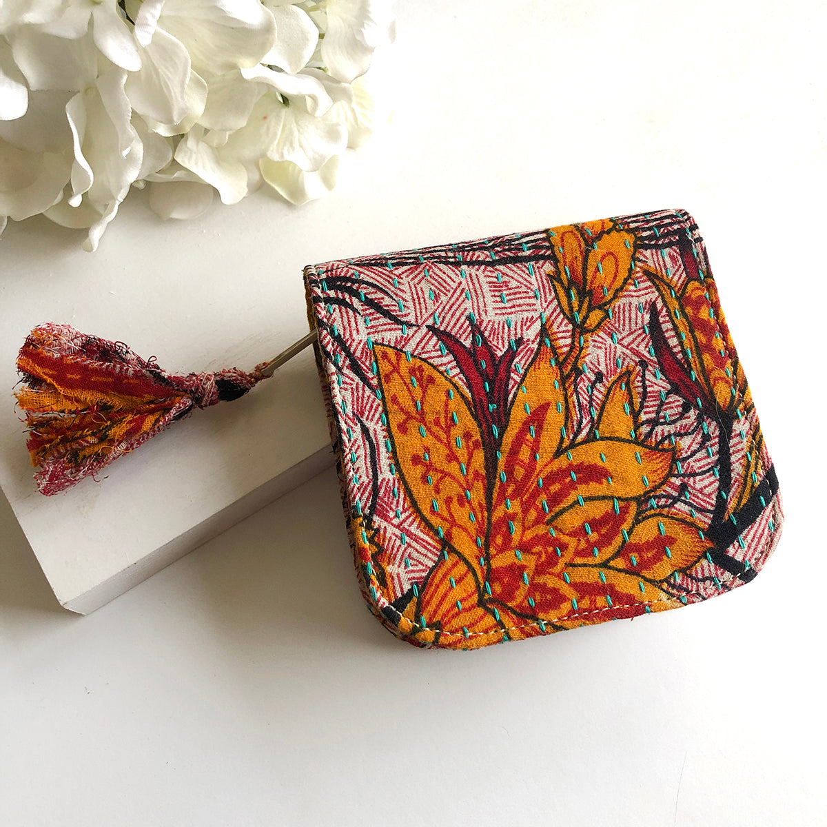 Kantha Zip-Around Case