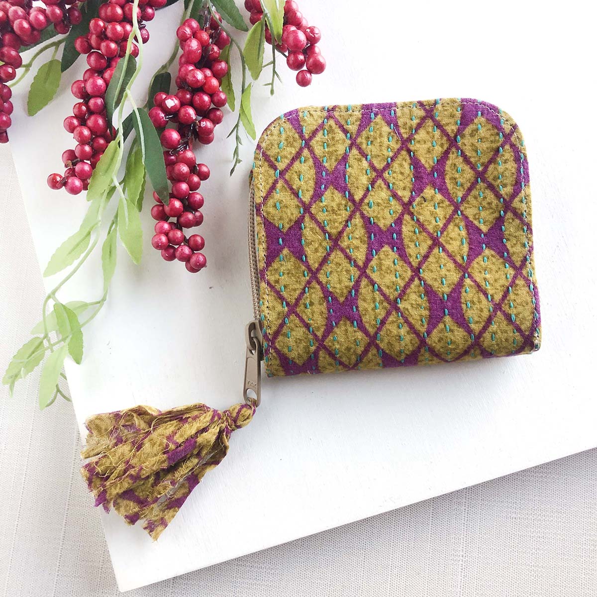 Kantha Zip-Around Case