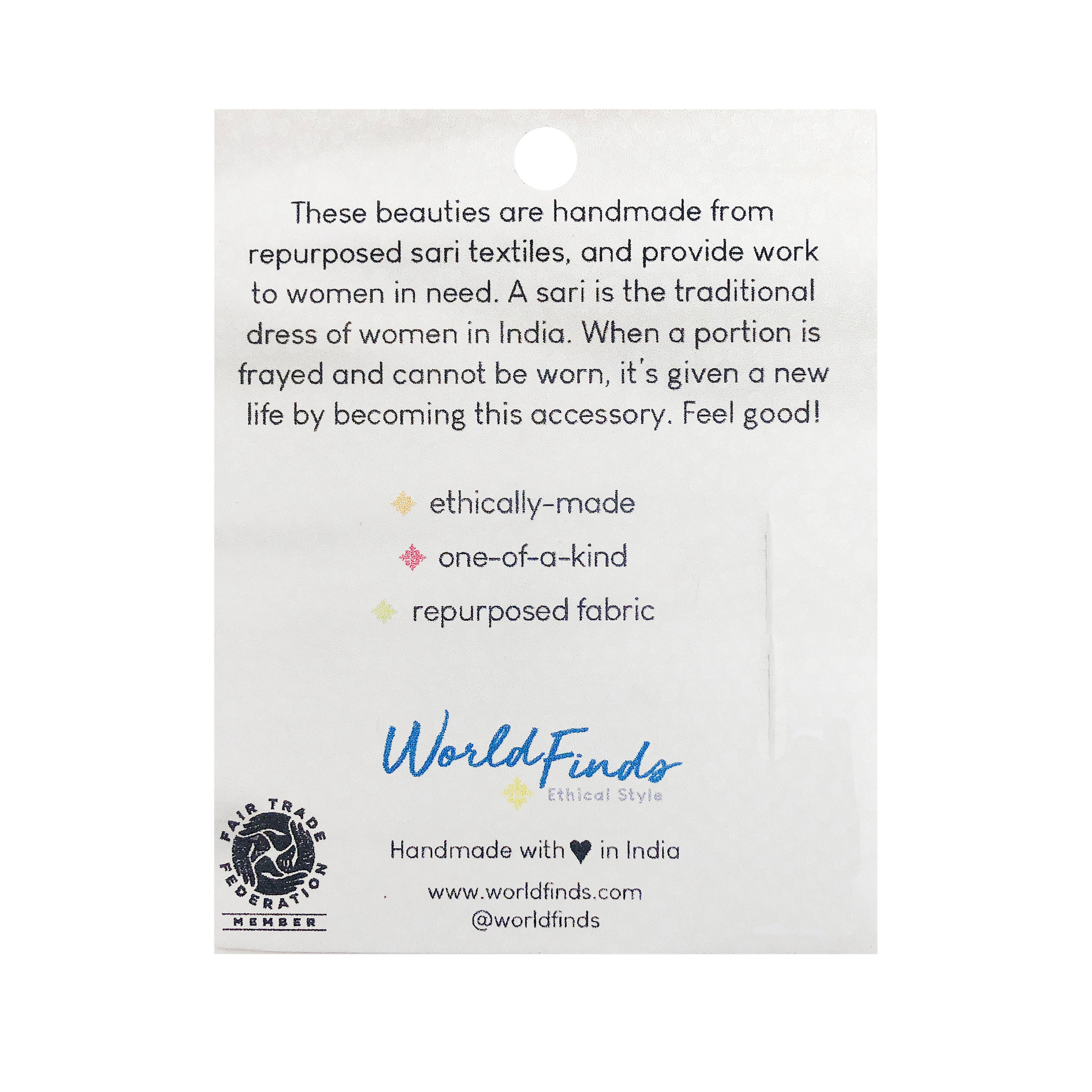 The back of the packaging for beaded hair pins.